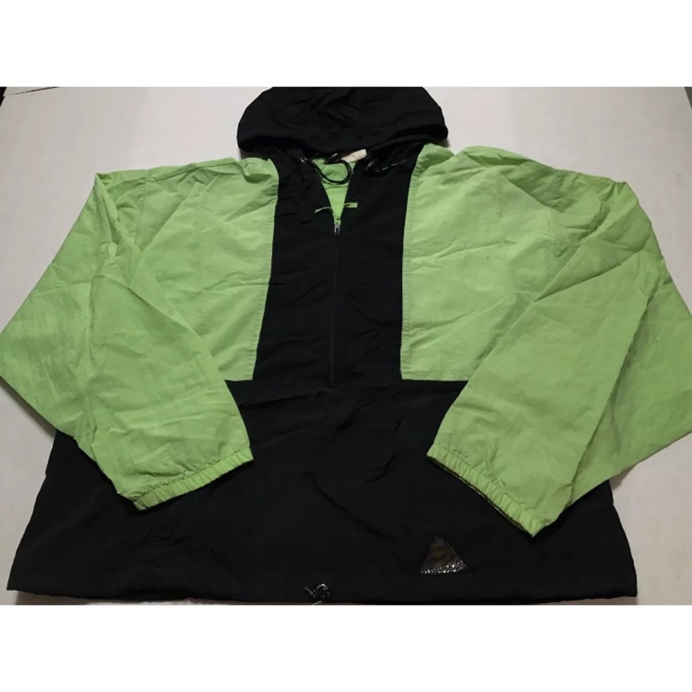 Vintage 80s Vibrant Colorblock windbreaker jacket